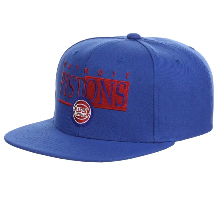 Casquette Snapback Detroit Pistons NBA Word Block noire/noire/grise