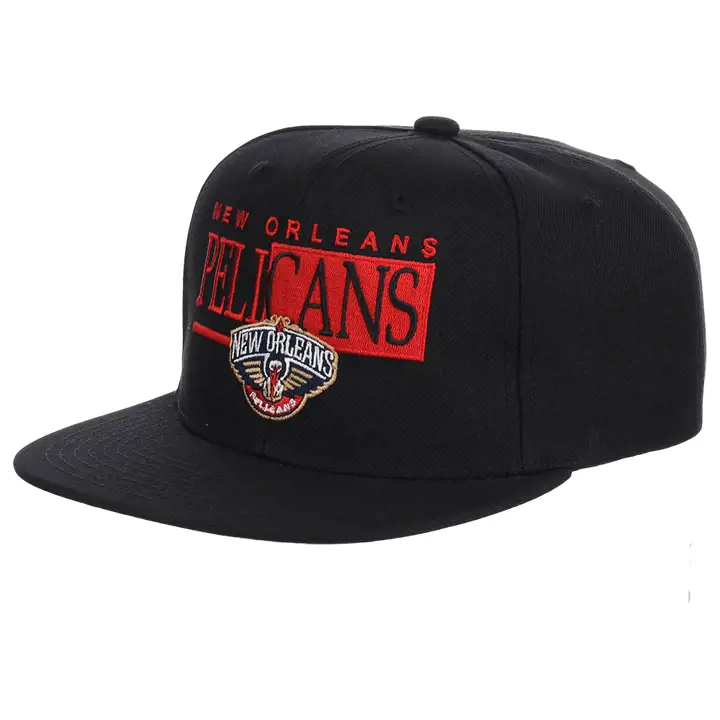 Casquette snapback New Orleans Pelicans NBA Word Block noire/noire/grise
