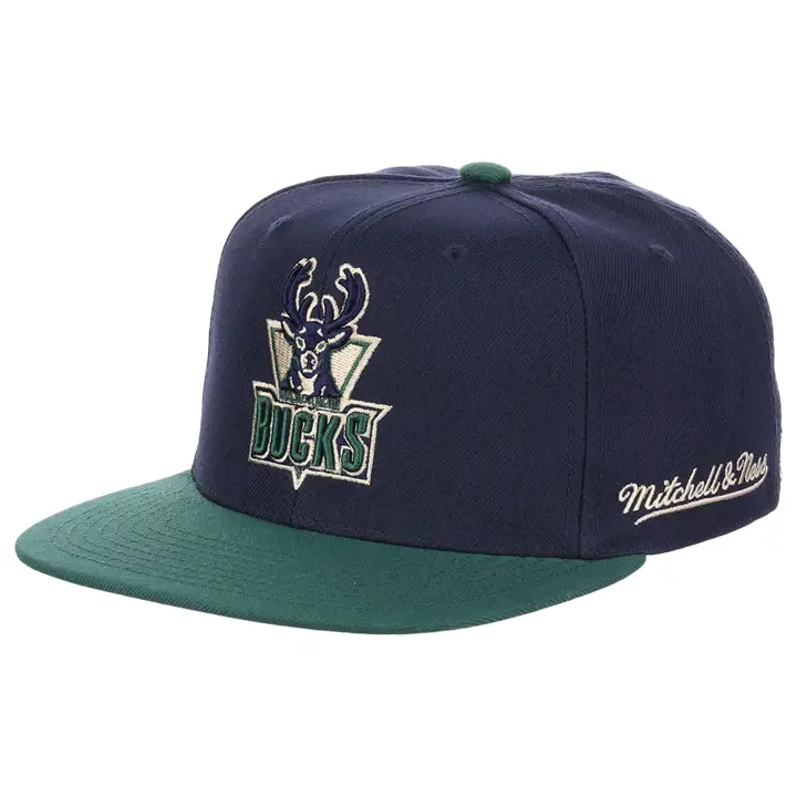 Milwaukee Bucks NBA Grassland ajusté bleu/vert/havane