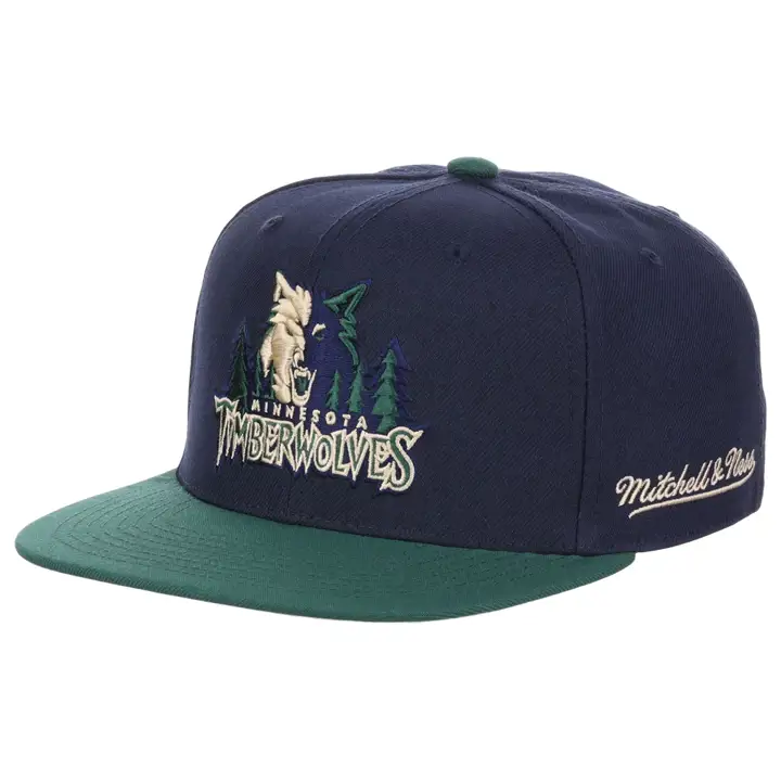 Casquette ajustée Minnesota Timberwolves NBA Prairie bleu/vert/beige