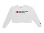 NCAA Women's Boyfriend Cropped Long Sleeve T-Shirt
