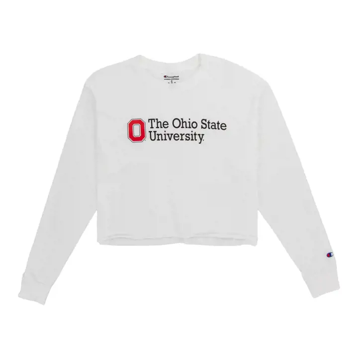 T-shirt court à manches longues pour femme Ohio State Buckeyes NCAA