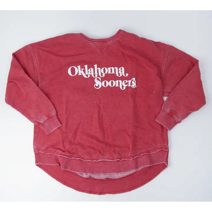 Sweat-shirt campus femme NCAA Oklahoma Sooners CRIM