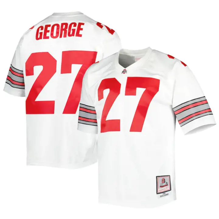 Maillot Réplique NCAA Ohio State Buckeyes Eddie George Blanc