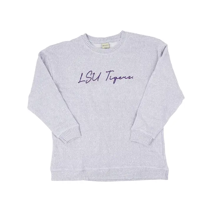 L.S.U. NCAA Femme - Haut d'échauffement Col rond VIOLET