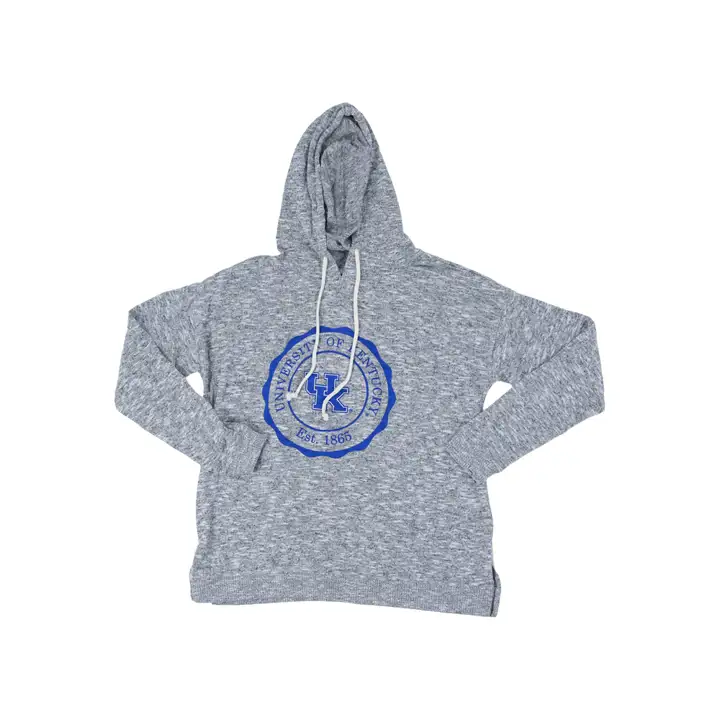 Sweat à capuche polaire douillet Kentucky Wildcats NCAA pour femme GRIS