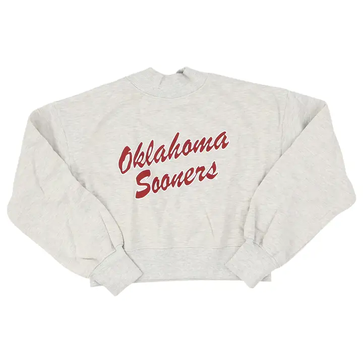 Sweat-shirt Oklahoma Sooners NCAA Femme Hailey GRIS