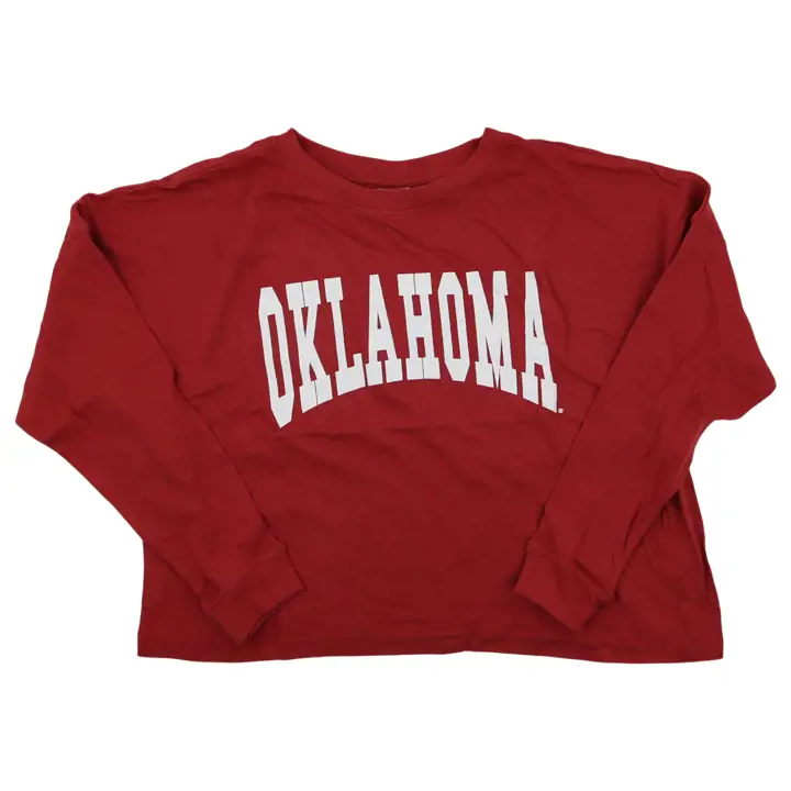 T-shirt ample à manches longues femme NCAA Oklahoma Sooners CRIM