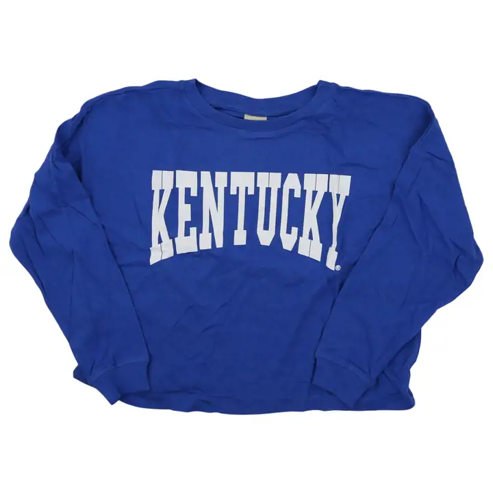 T-shirt boxy manches longues pour femme NCAA Kentucky Wildcats RBL
