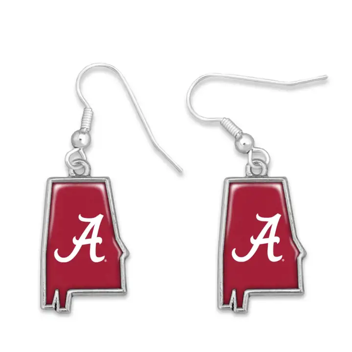 Boucles d'oreilles Alabama Crimson Tide State of Mind Collection De