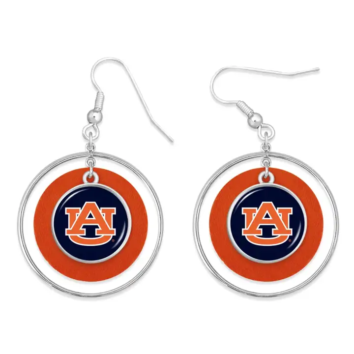 Boucles d'oreilles The Lindy Collection Auburn Tigers From the Heart a