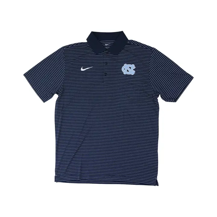 Polo à rayures North Carolina Tar Heels NCAA – MARINE