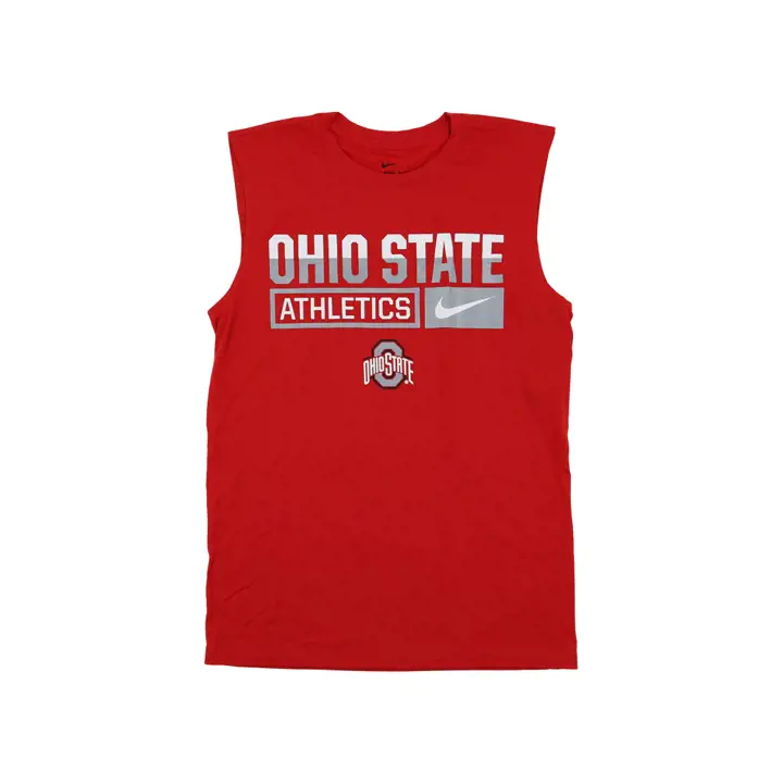 Débardeur Dri-Fit Legend NCAA Rouge Ohio State Buckeyes