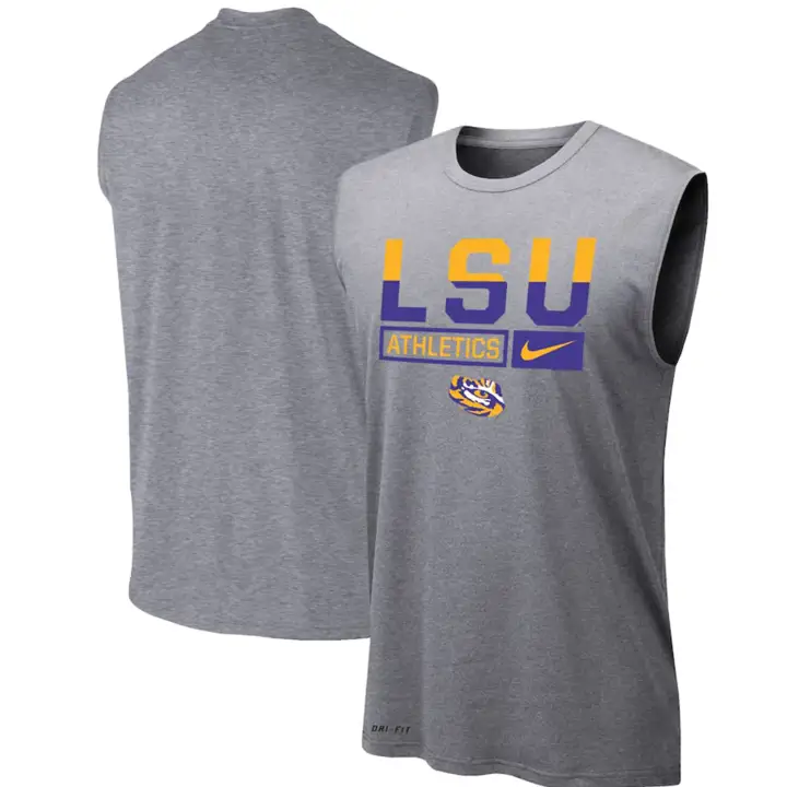 L.S.U. NCAA Débardeur Dri Fit Legend Gris Foncé