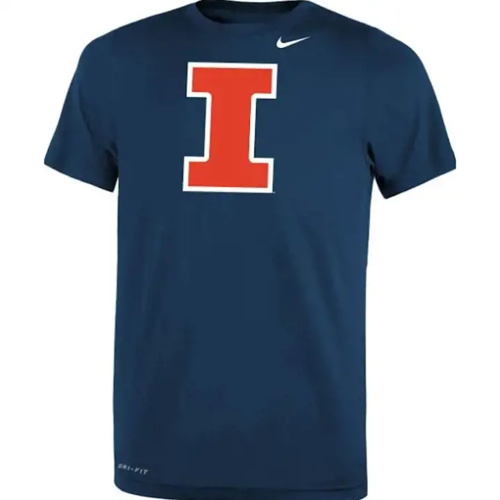 T-shirt jeune « Legend » NCAA des Fighting Illini de l'Illinois – MARINE