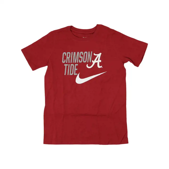 T-shirt en coton pour jeunes NCAA Crimson Tide d'Alabama CRIM