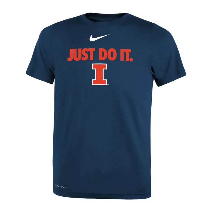 T-shirt Bleu Marine Enfant NCAA Legend Illinois Fighting Illini