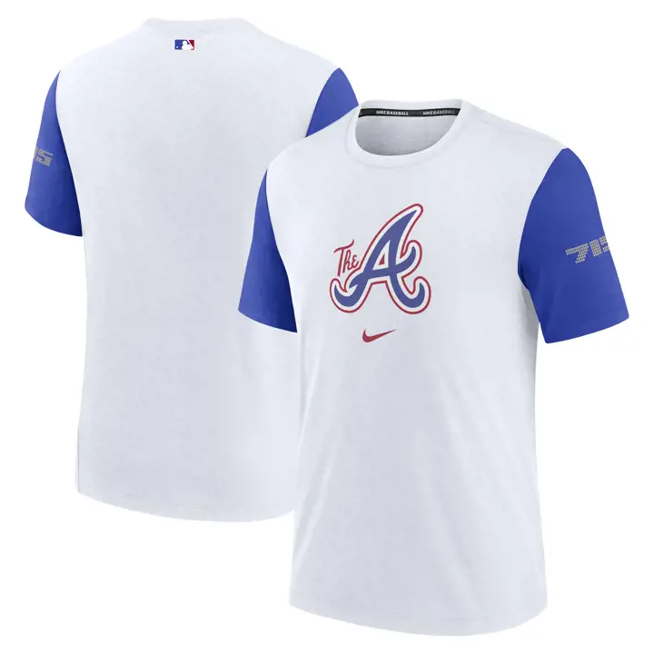 T-shirt Nike Atlanta Braves MLB City Connect Velocity bleu
