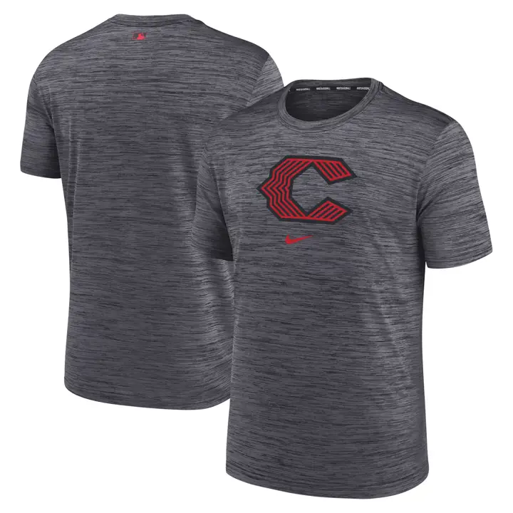 T-shirt Velocity Nike MLB City Connect des Cincinnati Reds - Noir