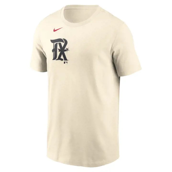 T-shirt Joueur MLB Nike N&N Texas Rangers Marcus Semien Ivoire