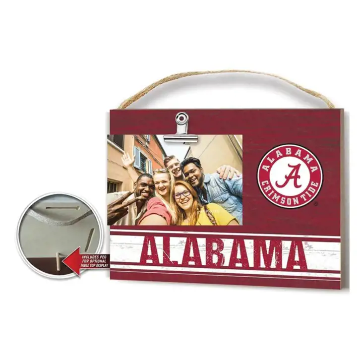 Plaque Décorative à Clip Couleurs d'équipe Alabama Crimson Tide