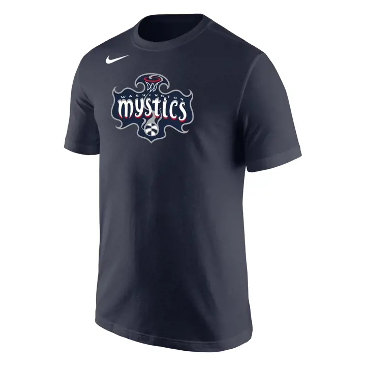 T-shirt Rouge avec Logo de l'équipe WNBA des Washington Mystics
