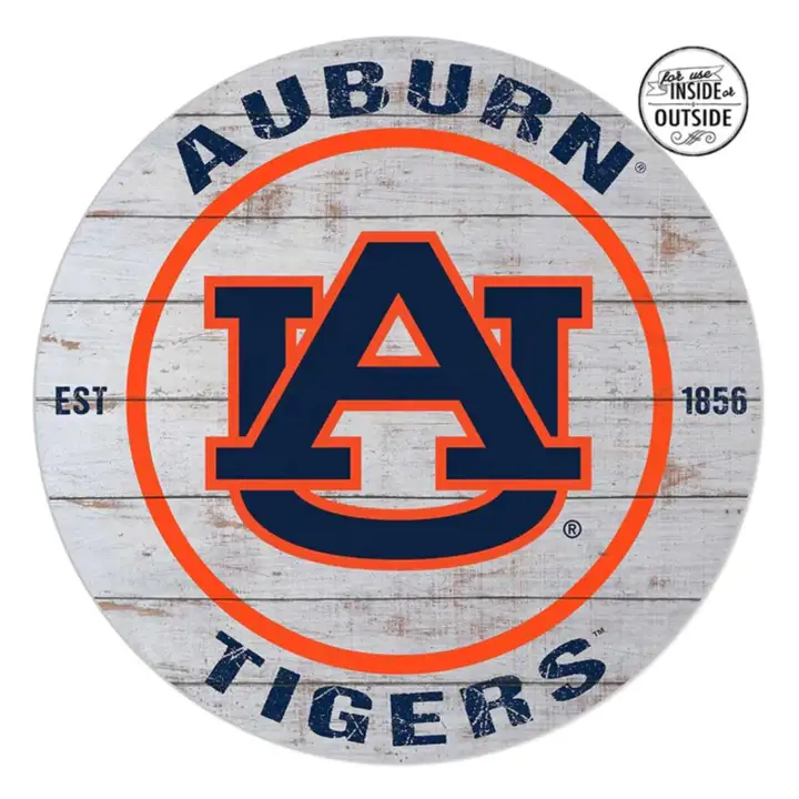 Auburn Tigers Panneau rond 20x20 - Classique