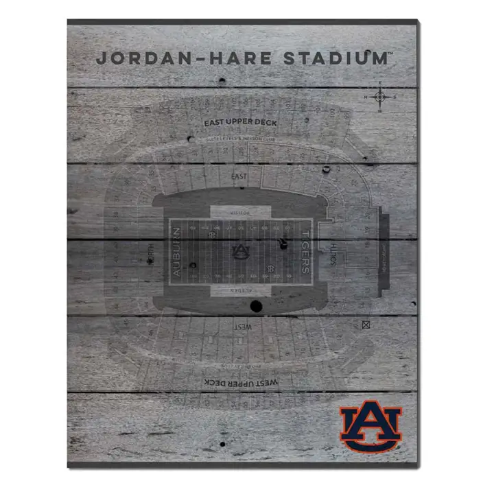 Auburn 16x20 Plan de sièges du stade AST