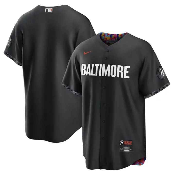 Maillot Replica Nike City Connect MLB des Orioles noir