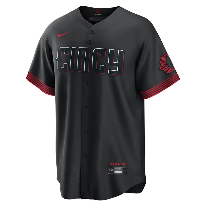 Maillot Replica Nike MLB Reds City Connect noir