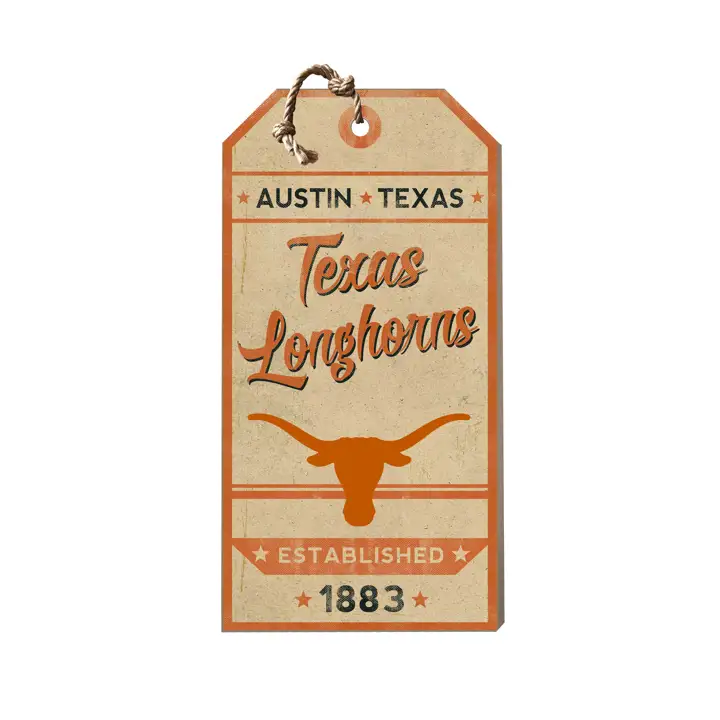 Étiquette suspendue Texas Longhorns Team Spirit ast