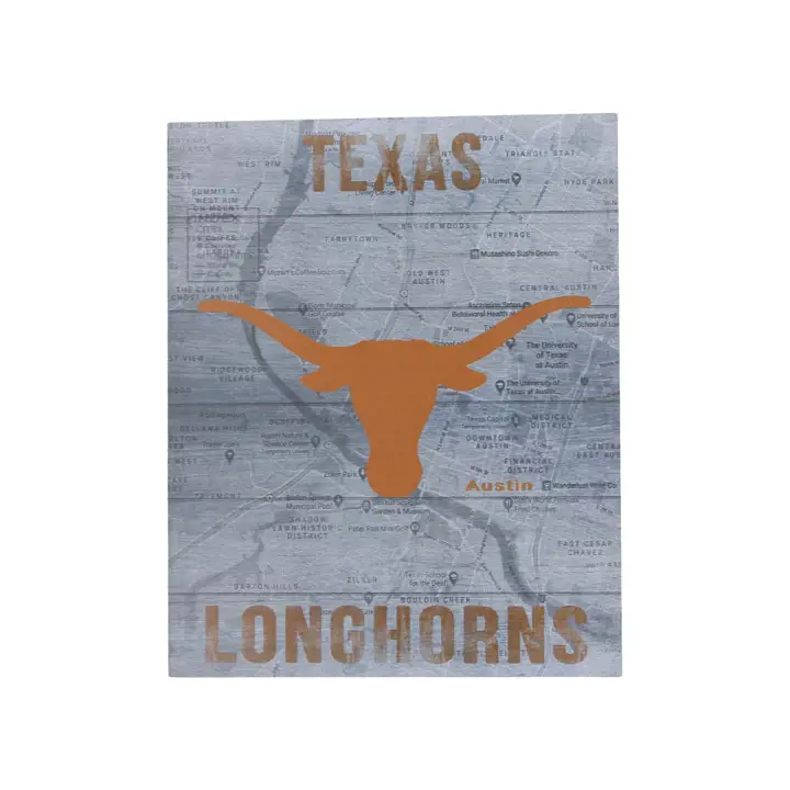 "Texas Longhorns 16x20 \"Route vers la Victoire\" Fierté sur Palette ast"