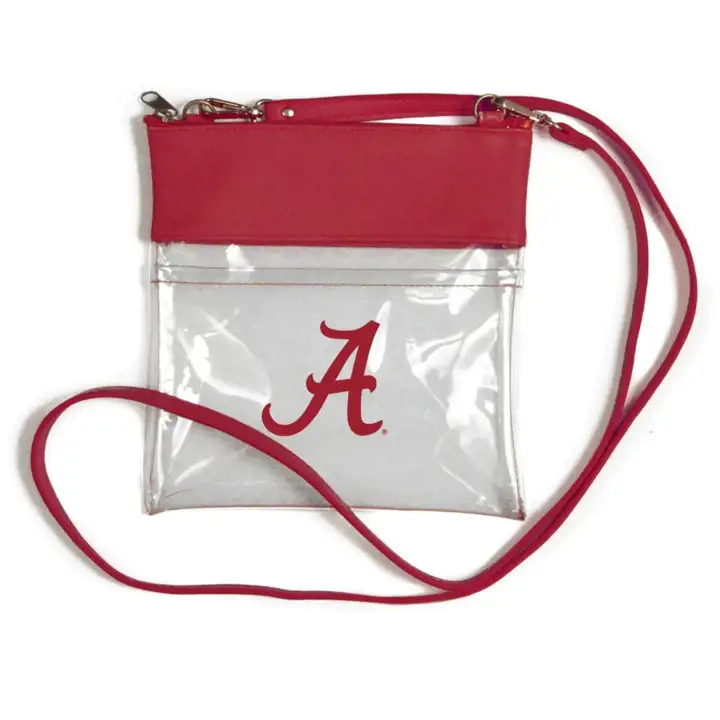 Sac bandoulière transparent Alabama Crimson Tide
