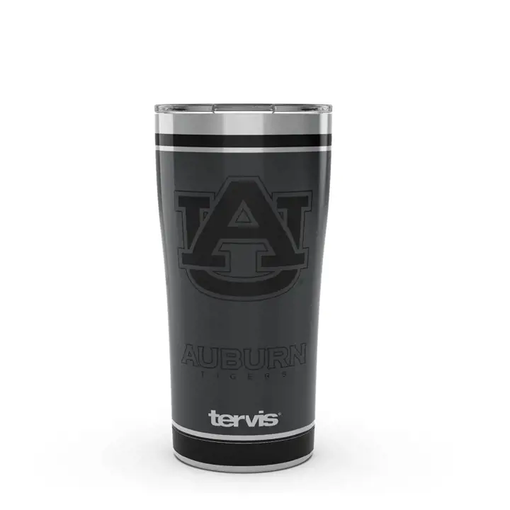 Gobelet Tervis en acier inoxydable noir Auburn Tigers 20 oz NCAA