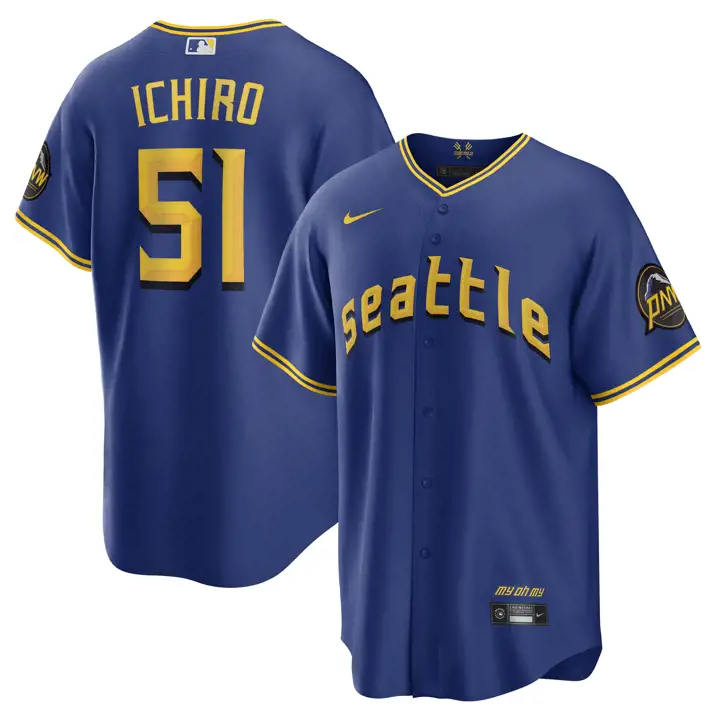 Maillot réplique de joueur Mariners MLB Nike City Connect Ichiro