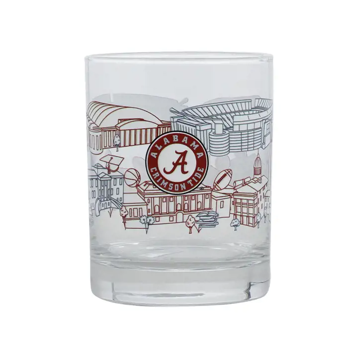 Verre à whisky Alabama Crimson Tide 414 ml Campus Rocks