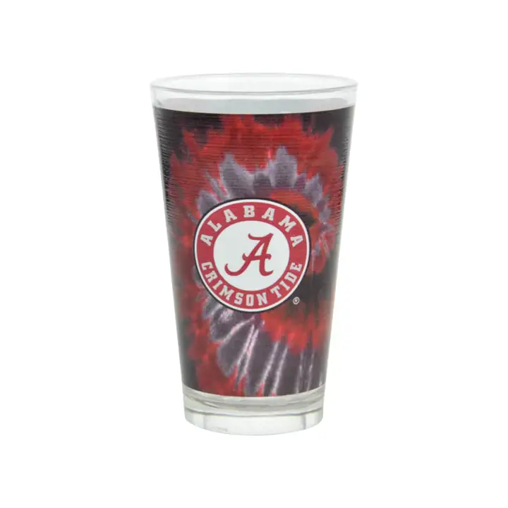 Verre mélangeur Tie Dye 16 oz Alabama Crimson Tide