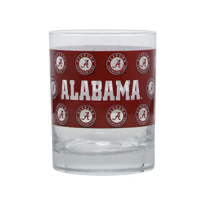 Verre à whisky avec logo Alabama Crimson Tide 414 ml