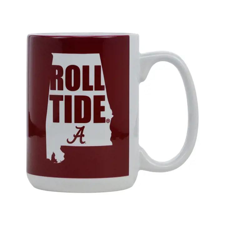 Mug en céramique Alabama Crimson Tide 44 cl avec le logo de l'État