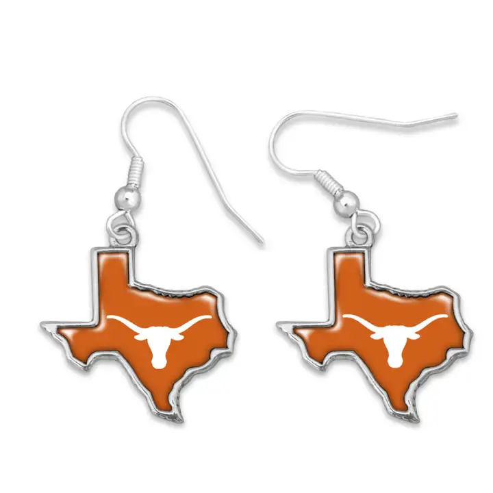 Boucles d'oreilles de la collection Texas Longhorns State of Mind