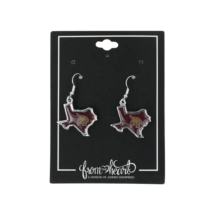 Boucles d'oreilles collection Texas State State of Mind ast