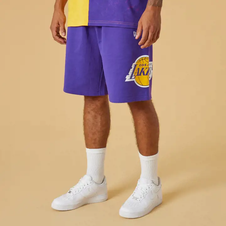 Short de sport LOS ANGELES LAKERS NBA délavé