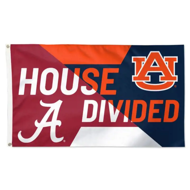 Drapeaux de luxe Alabama Crimson Tide 3x5 - Maison divisée