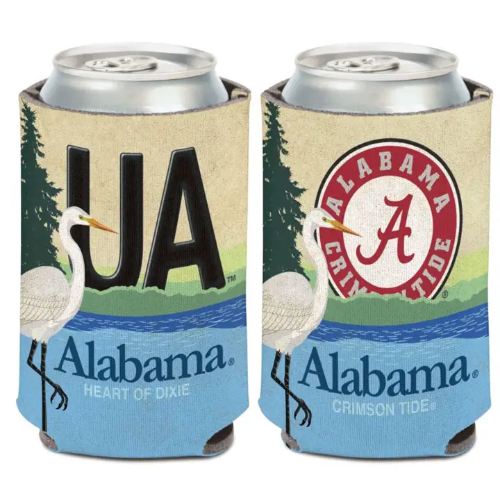 Coozie canette Alabama Crimson Tide - Plaque d'immatriculation ast