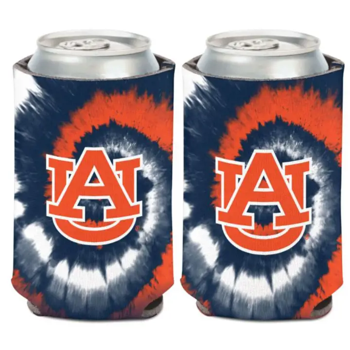 Auburn Tigers Can Coozie - Teinture par nouage (tie-dye)