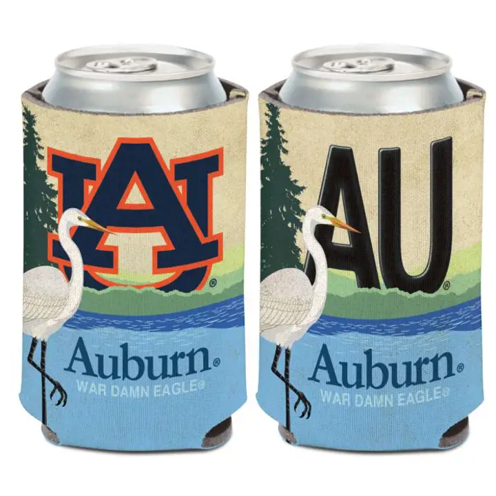 Coozie pour canette des Tigers d'Auburn - Plaque d'immatriculation