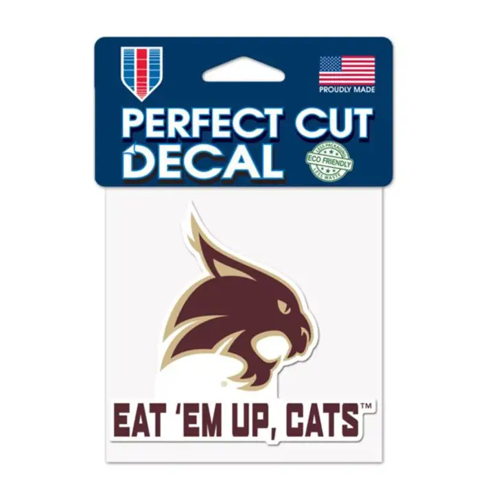 Autocollant découpé en forme de l'État du Texas 4x4 - Slogan Wincraft
