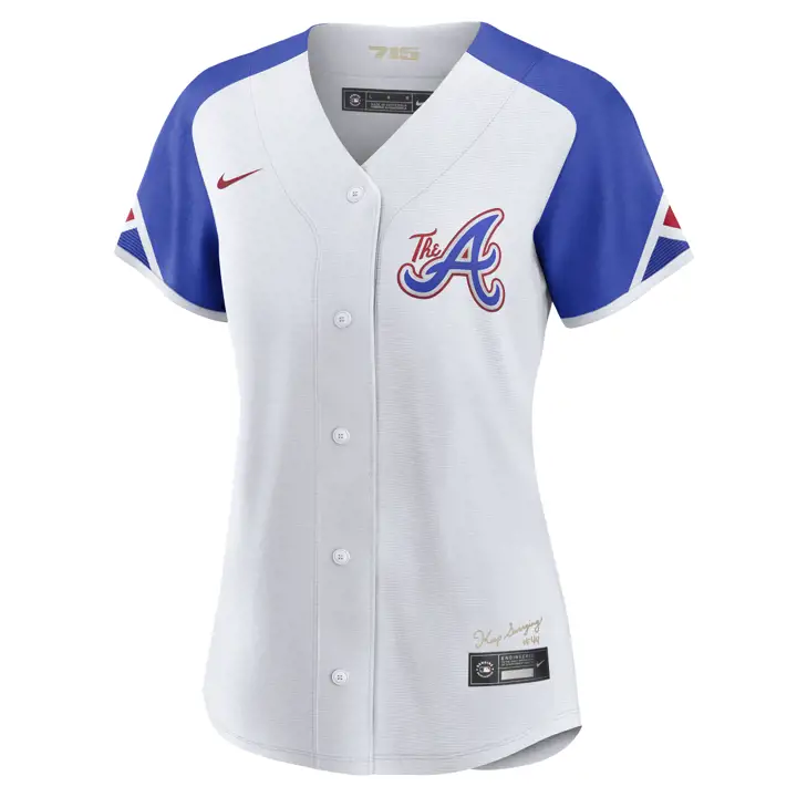 Maillot Réplique Nike City Connect MLB pour femme Atlanta Braves