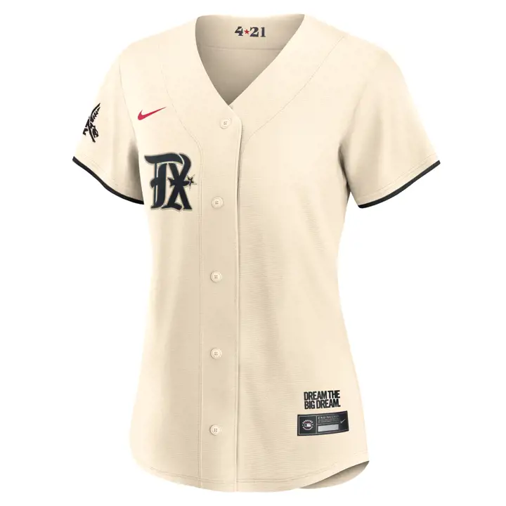 Maillot Nike City Connect Replica MLB Texas Rangers pour Femme 2
