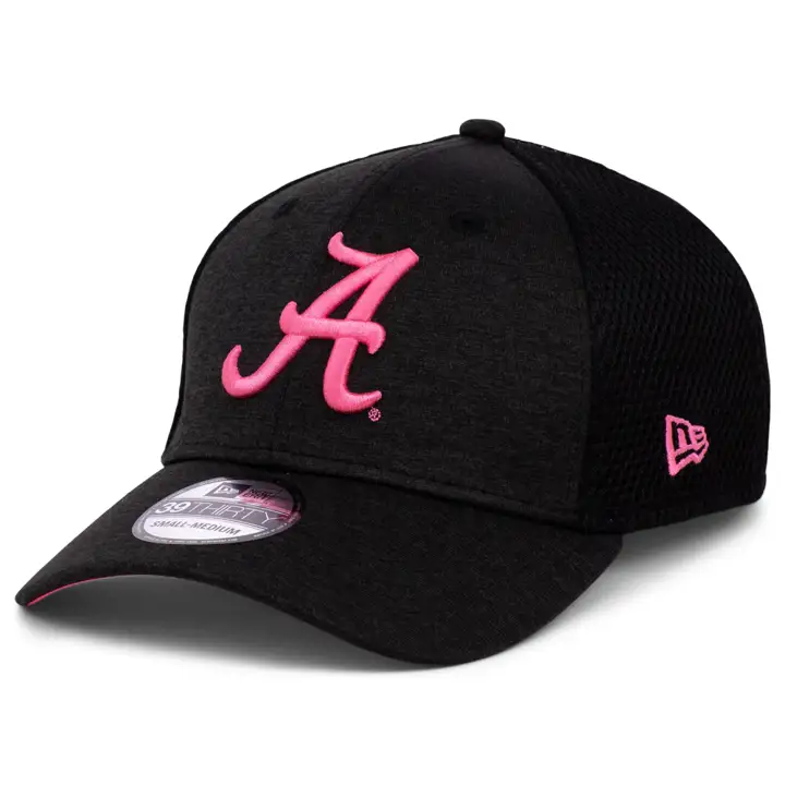 Casquette Alabama Crimson Tide NCAA Neon Neo 39THIRTY noir/rose